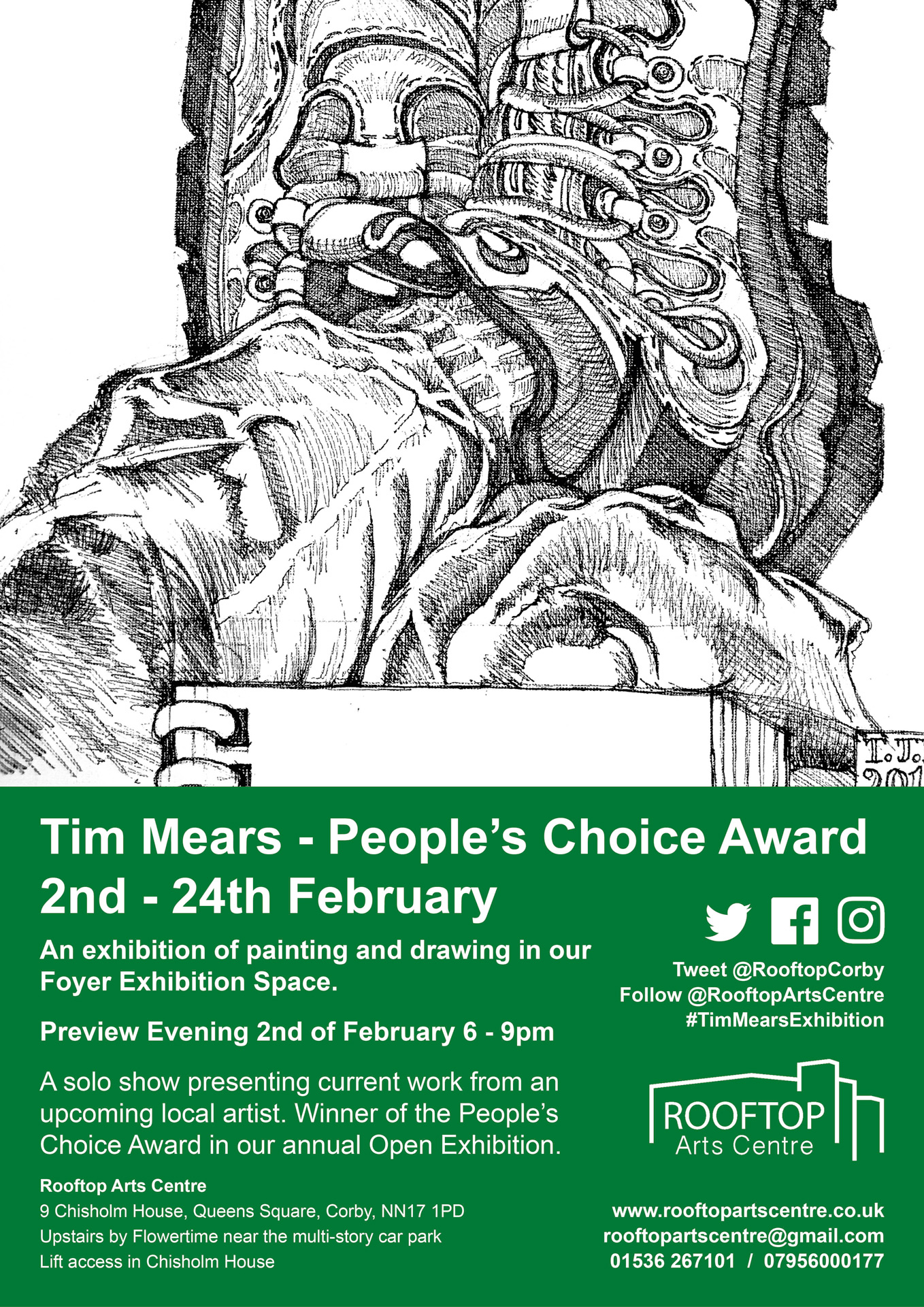 Poster advertising Tim Mears Exhibition