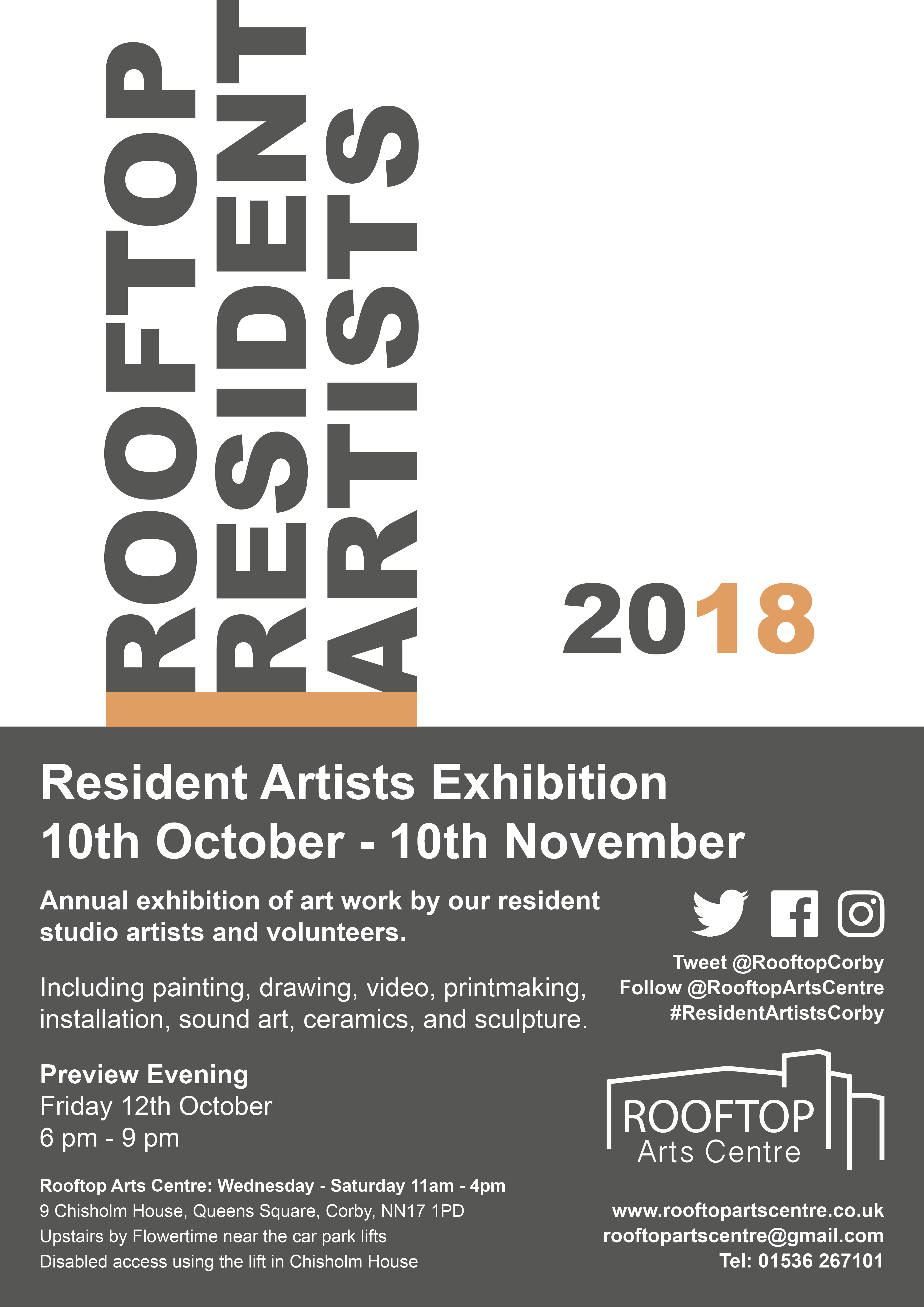 Poster for the Resident Artists Exhibition